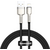  Кабель USB - Lightning Baseus Cafule Series Metal Data Cable 2.4A 1m, нейлон, CALJK-A01 (Black) 