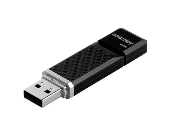  Флэш накопитель USB 16 Гб Smart Buy Quartz (black) 