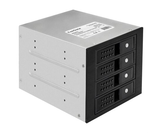  Корзина для HDD ExeGate HS435-02 (универсальная, на 4*3,5"/2.5" SATA HDD, занимает 3*5,25" отсека, RTL) 