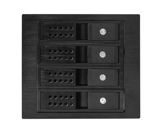  Корзина для HDD ExeGate HS435-02 (универсальная, на 4*3,5"/2.5" SATA HDD, занимает 3*5,25" отсека, RTL) 
