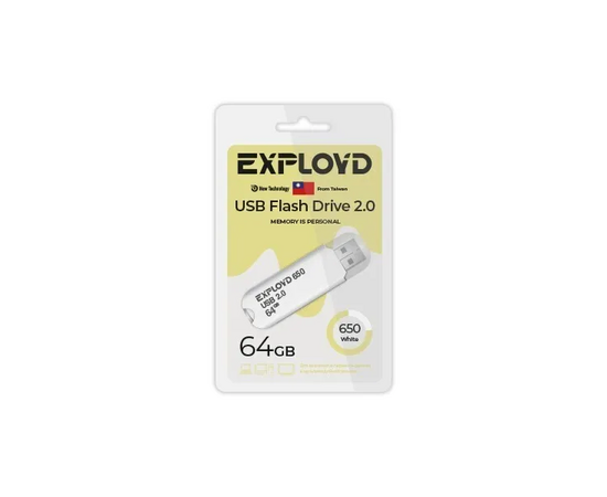  USB  64GB  Exployd  650  белый 
