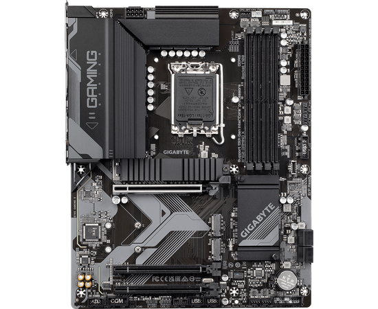  MB s1700 Gigabyte B760 Gaming X, Intel B760, 4xDDR5-4800 МГц, 3xPCI-Ex16, 3xM.2, Standard-ATX 
