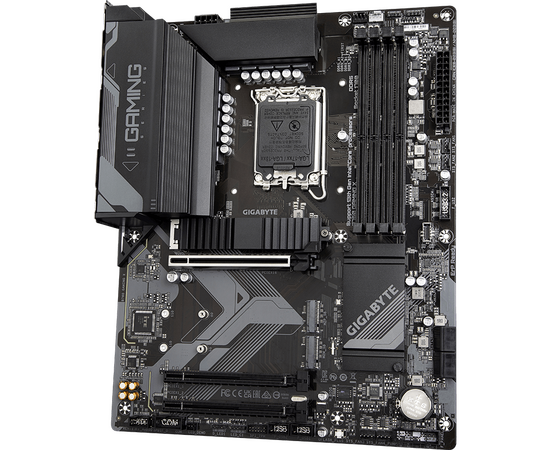  MB s1700 Gigabyte B760 Gaming X, Intel B760, 4xDDR5-4800 МГц, 3xPCI-Ex16, 3xM.2, Standard-ATX 