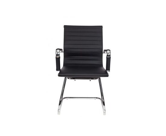  Кресло Бюрократ CH-883-LOW-V/BLACK низкая спинка черный искусственная кожа 
