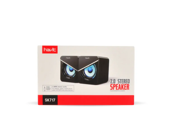  Игровая акустика с подсветкой HAVIT HV-SK717 2.0 USB 6 Вт. 