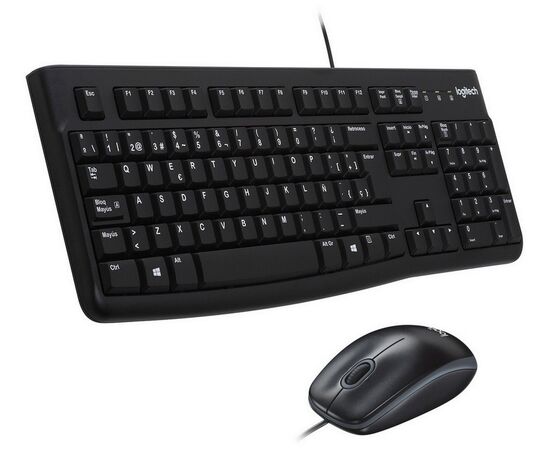  Клавиатура+мышь Logitech MK120 (920-002562) клав:черный мышь:черный/серый USB 