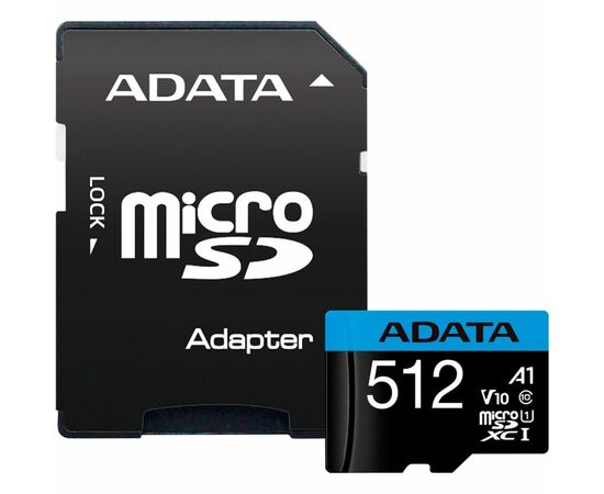  Карта памяти ADATA AUSDX512GUICL10A1-RA1 Micro SDXC 512GB 