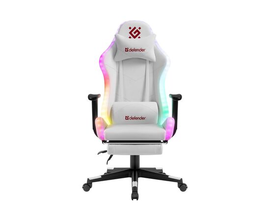  Игровое кресло Defender Watcher RGB Led 64336 White 
