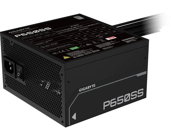  Блок питания Gigabyte GP-P650SS (28200-P65SB-1EUR) ATX 650W 80+ silver (20+4pin) APFC 120mm fan 5xSATA RTL 