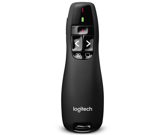  Презентер Logitech R400 (910-004252) черный, 2.4 GHz, USB-ресивер , 5 кнопок, лазерная указка 