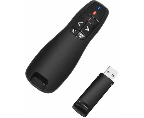  Презентер Logitech R400 (910-004252) черный, 2.4 GHz, USB-ресивер , 5 кнопок, лазерная указка 