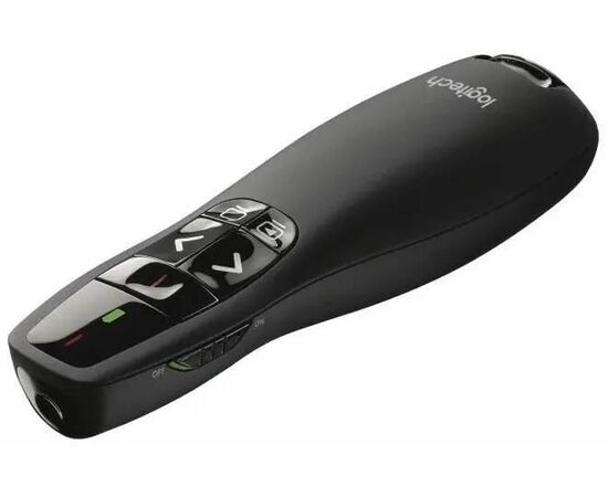  Презентер Logitech R400 (910-004252) черный, 2.4 GHz, USB-ресивер , 5 кнопок, лазерная указка 