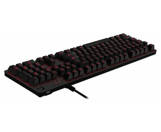  Клав. Logitech G413 Carbon черный USB 2.0 Multimedia Gamer LED 