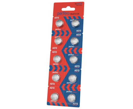  Батарейка Perfeo AG13 LR44/10BL Alkaline Cell 