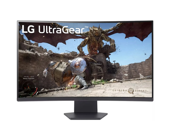  Монитор 31.5" LG UltraGear 32GS60QC-B 2560x1440 черный 180 Гц AMD FreeSync изогнутый 