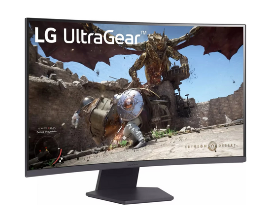  Монитор 31.5" LG UltraGear 32GS60QC-B 2560x1440 черный 180 Гц AMD FreeSync изогнутый 