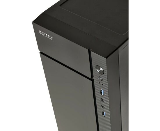  Корпус Ginzzu B250 , mATX, Mini-Tower, 2xUSB 3.0, черный, Без БП 