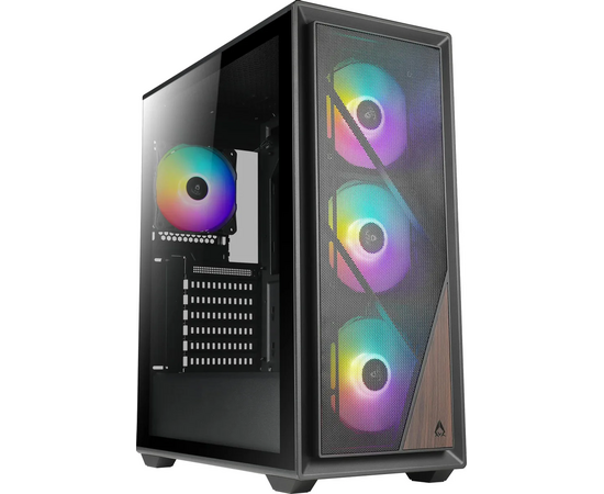  Корпус Azza Forest черный (CSAZ-370 Forest) без БП ATX 4x120mm 2xUSB3.0 audio bott PSU 
