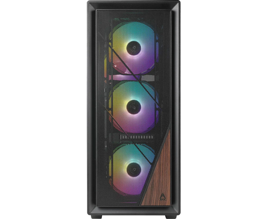  Корпус Azza Forest черный (CSAZ-370 Forest) без БП ATX 4x120mm 2xUSB3.0 audio bott PSU 