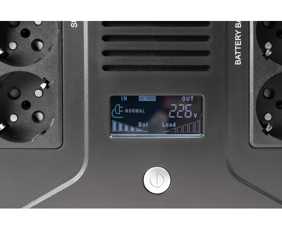  Источник бесперебойного питания Smartwatt Safe pro LCD 360Вт 600ВА черный 