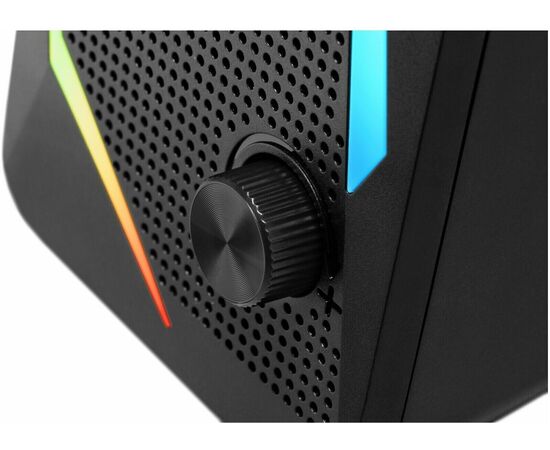  Акустическая система 2.0 DEFENDER Waltz (78144) black USB + 3.5 jack, RGB, 6 Вт. 